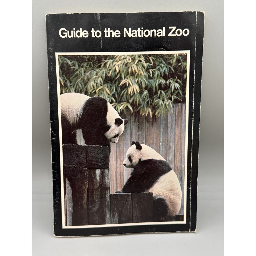 Guide to the National Zoo 1982 Vintage Color Map Booklet